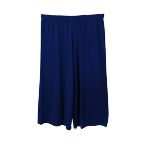 Calça Pantacourt Feminina Básica Azul