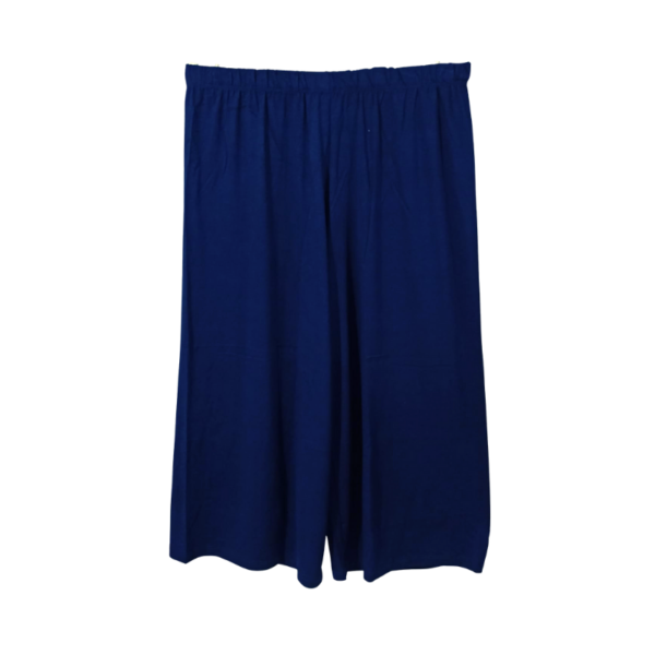 Calça Pantacourt Feminina Básica Azul